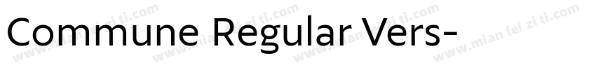 Commune Regular Vers字体转换